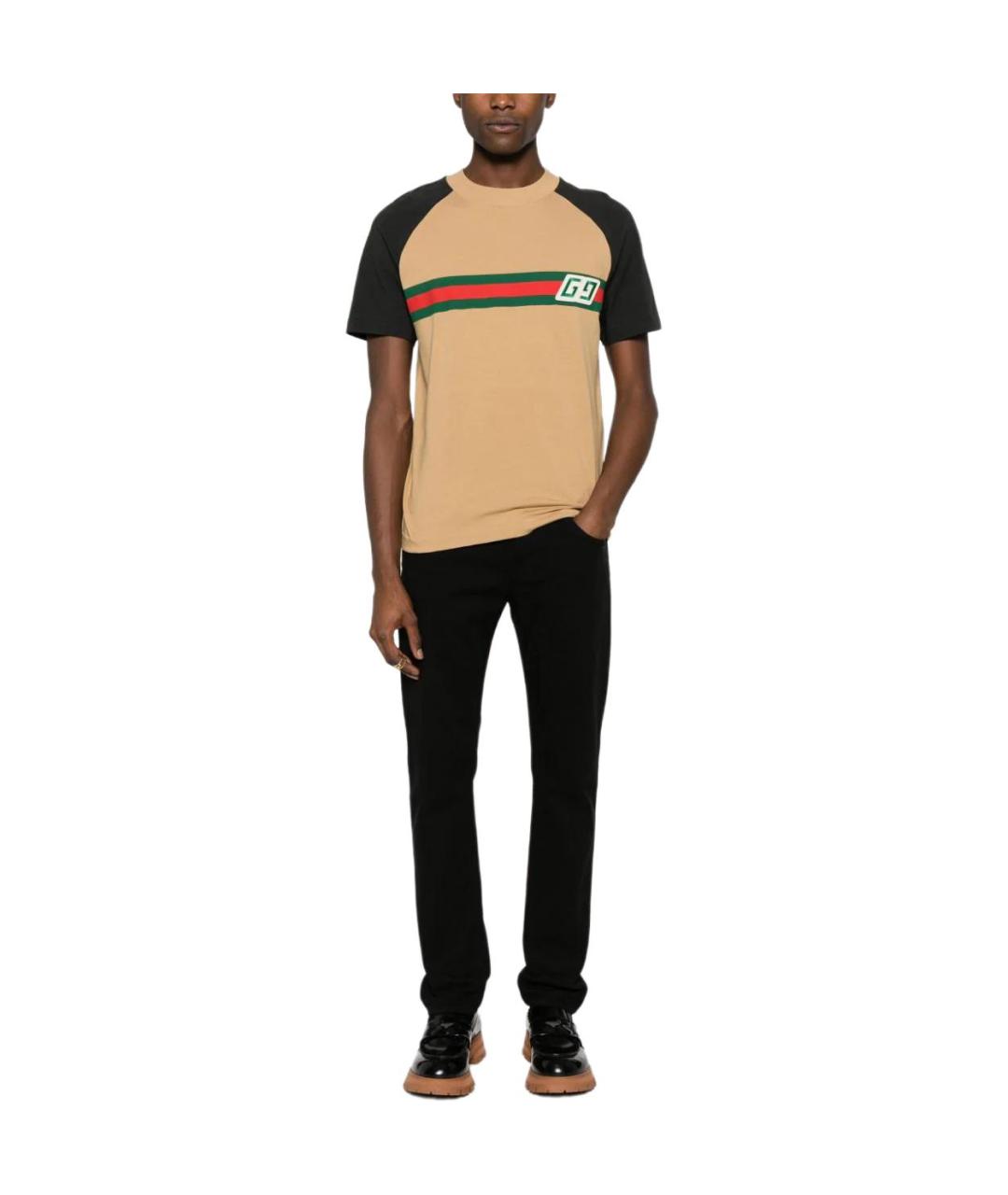 GUCCI Бежевая футболка, фото 2