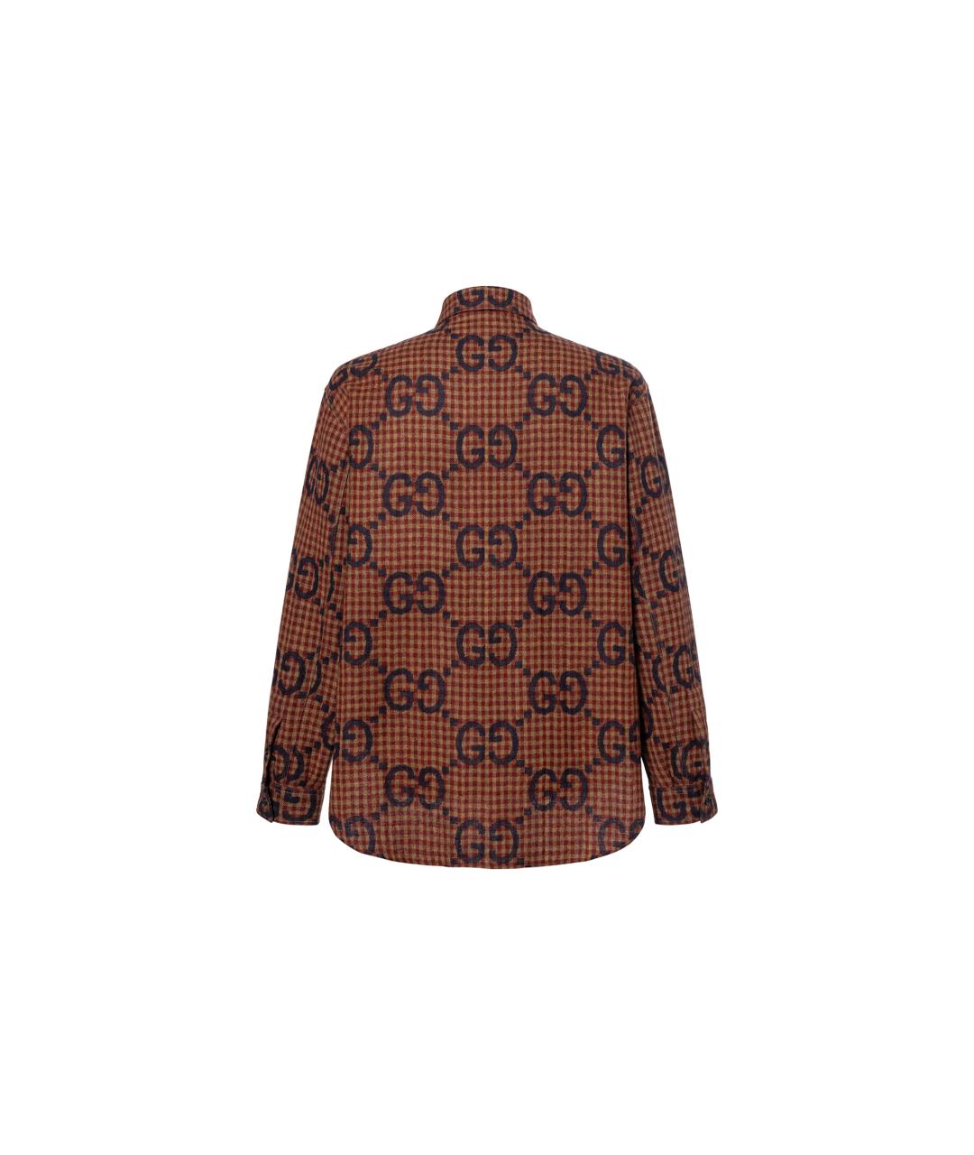 GUCCI Коричневая кэжуал рубашка, фото 2