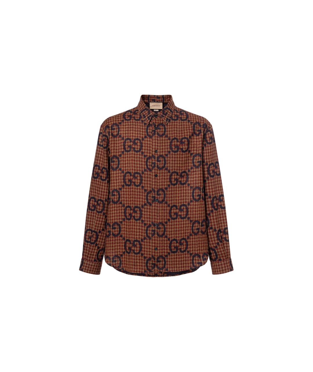 GUCCI Коричневая кэжуал рубашка, фото 6