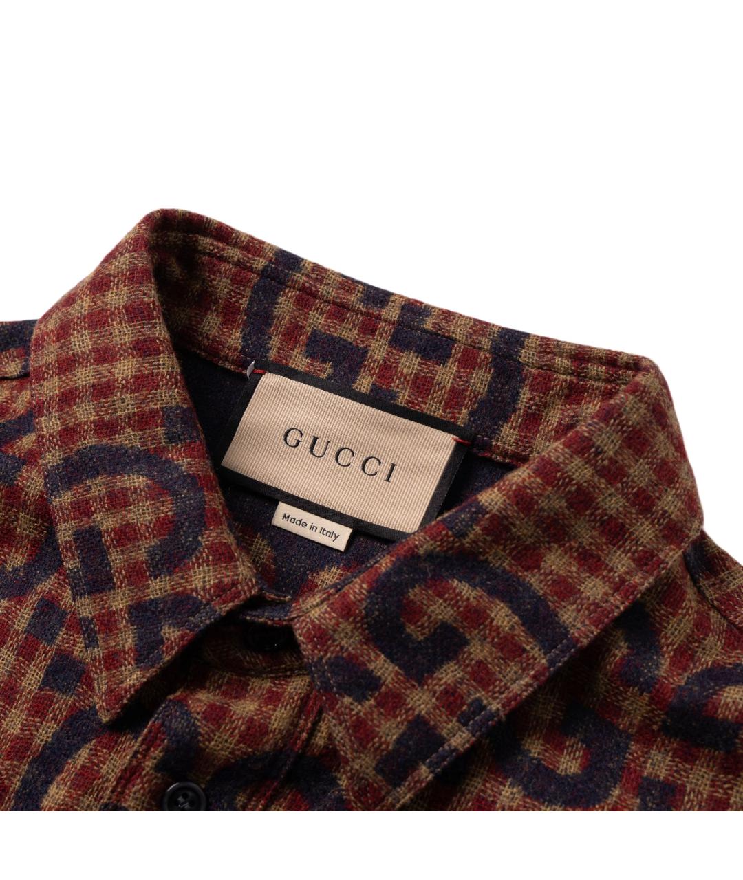 GUCCI Коричневая кэжуал рубашка, фото 4