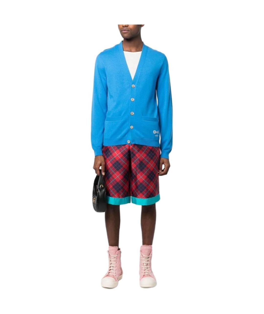 GUCCI Синий кардиган, фото 2