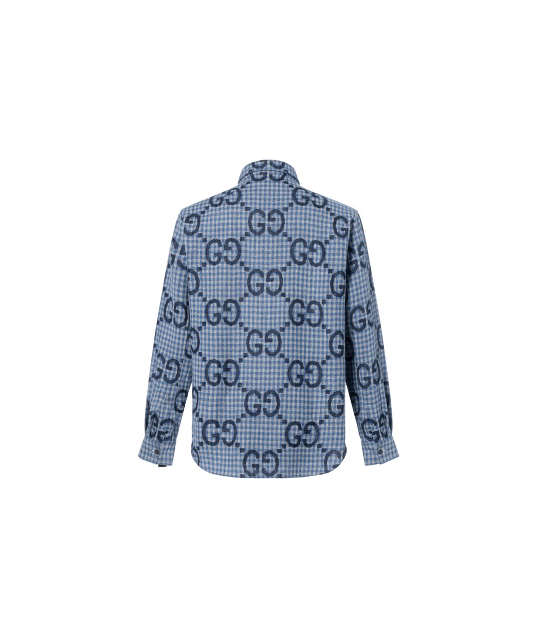 GUCCI Голубая кэжуал рубашка, фото 2