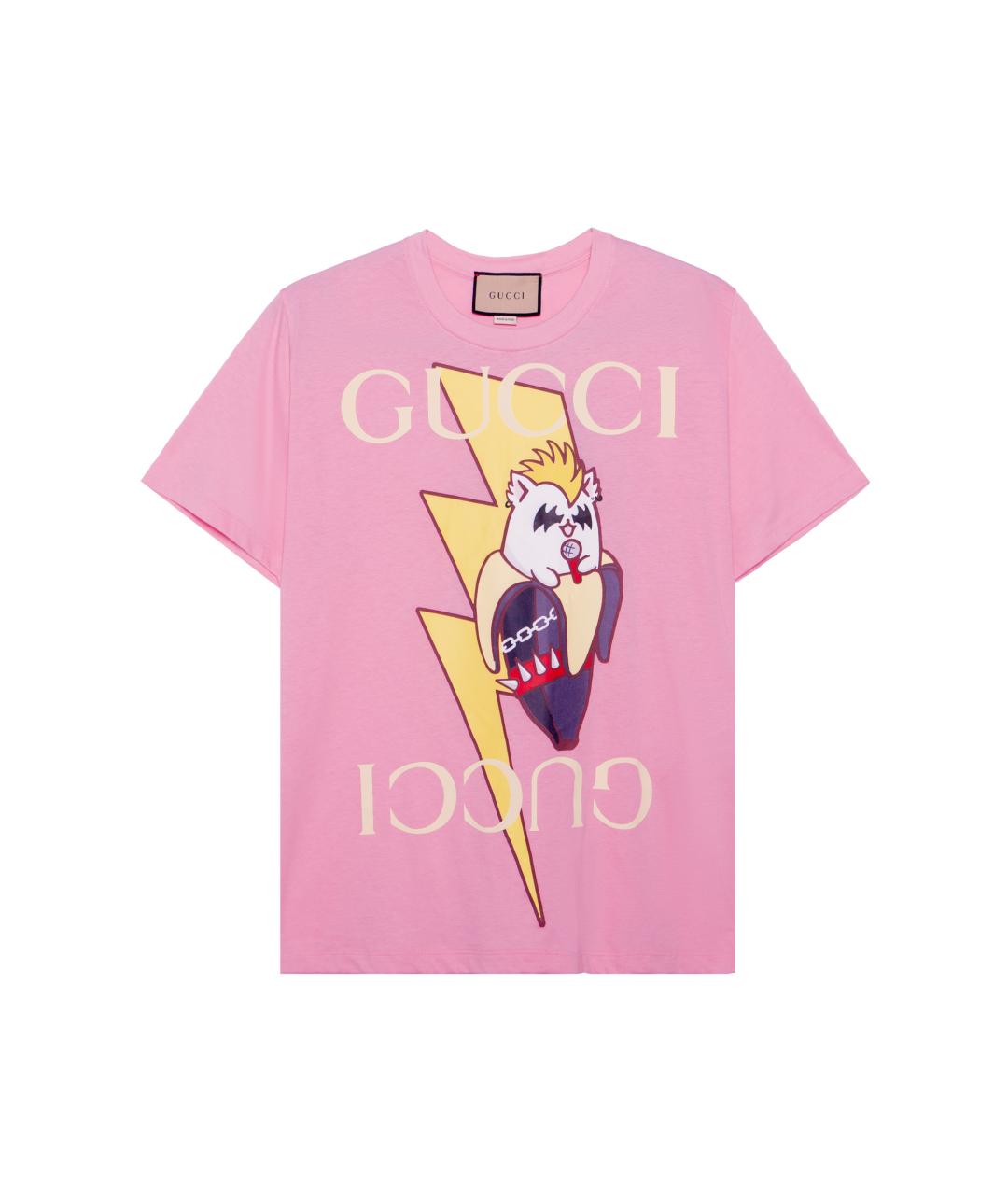 GUCCI Розовая футболка, фото 1