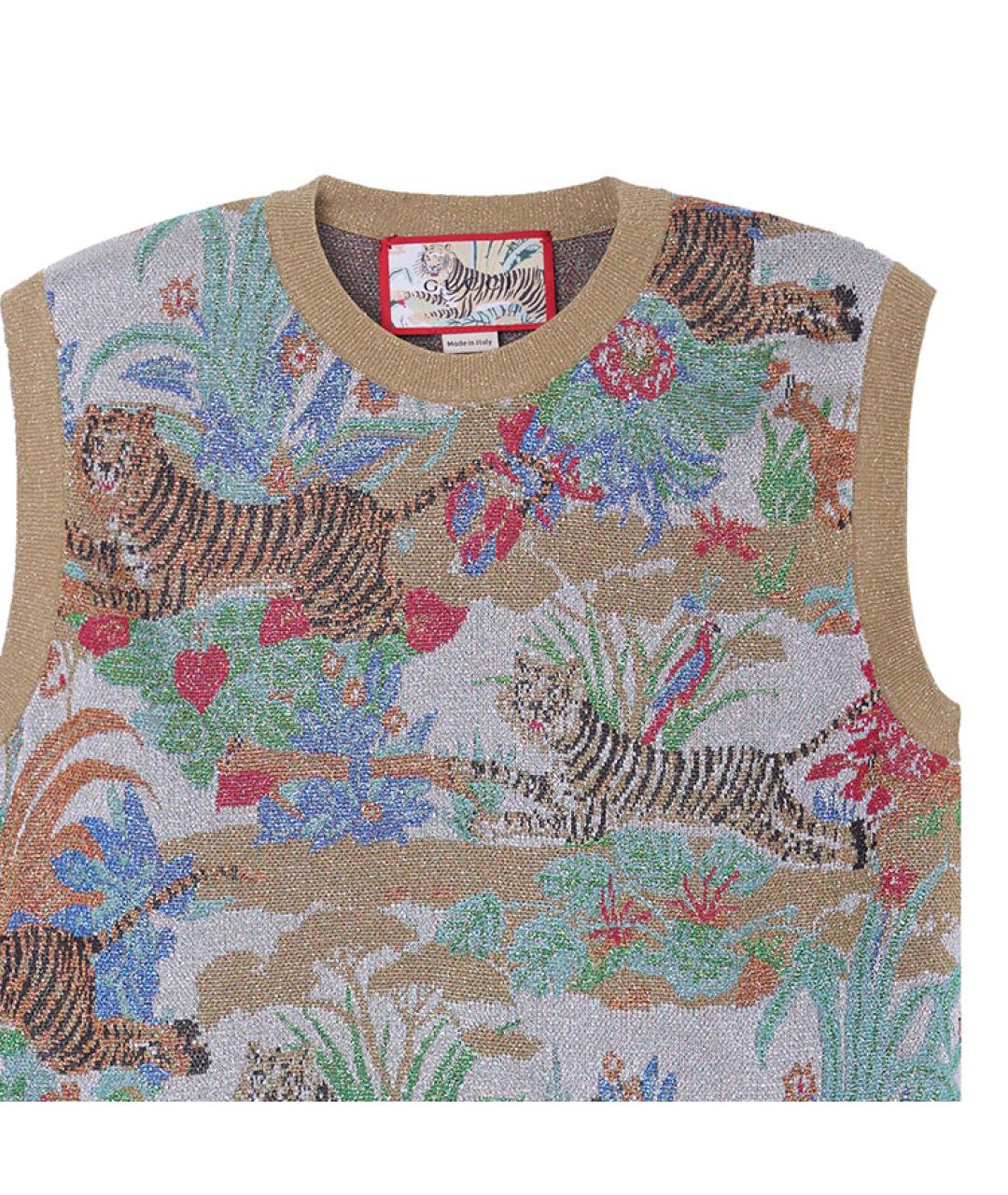 GUCCI Золотой жилет, фото 3