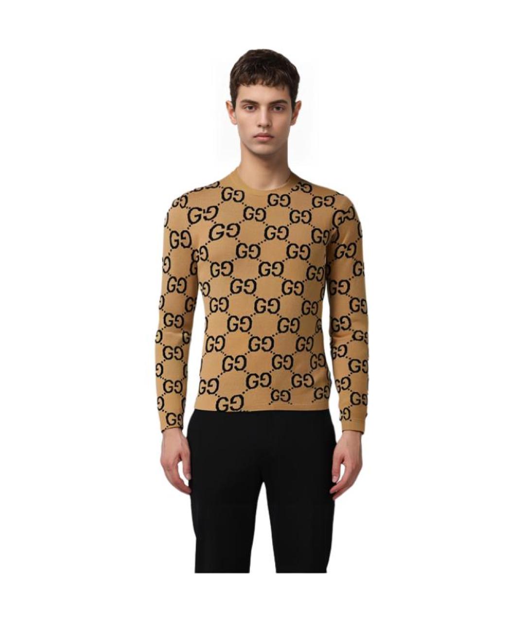 GUCCI Бежевый джемпер / свитер, фото 3