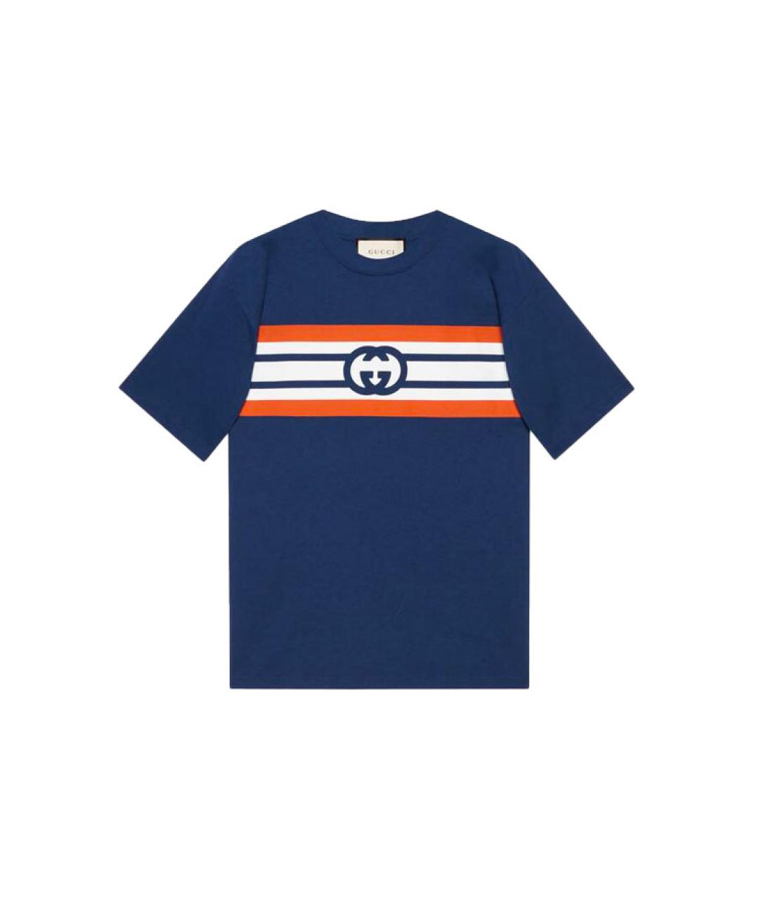 GUCCI Синяя футболка, фото 6