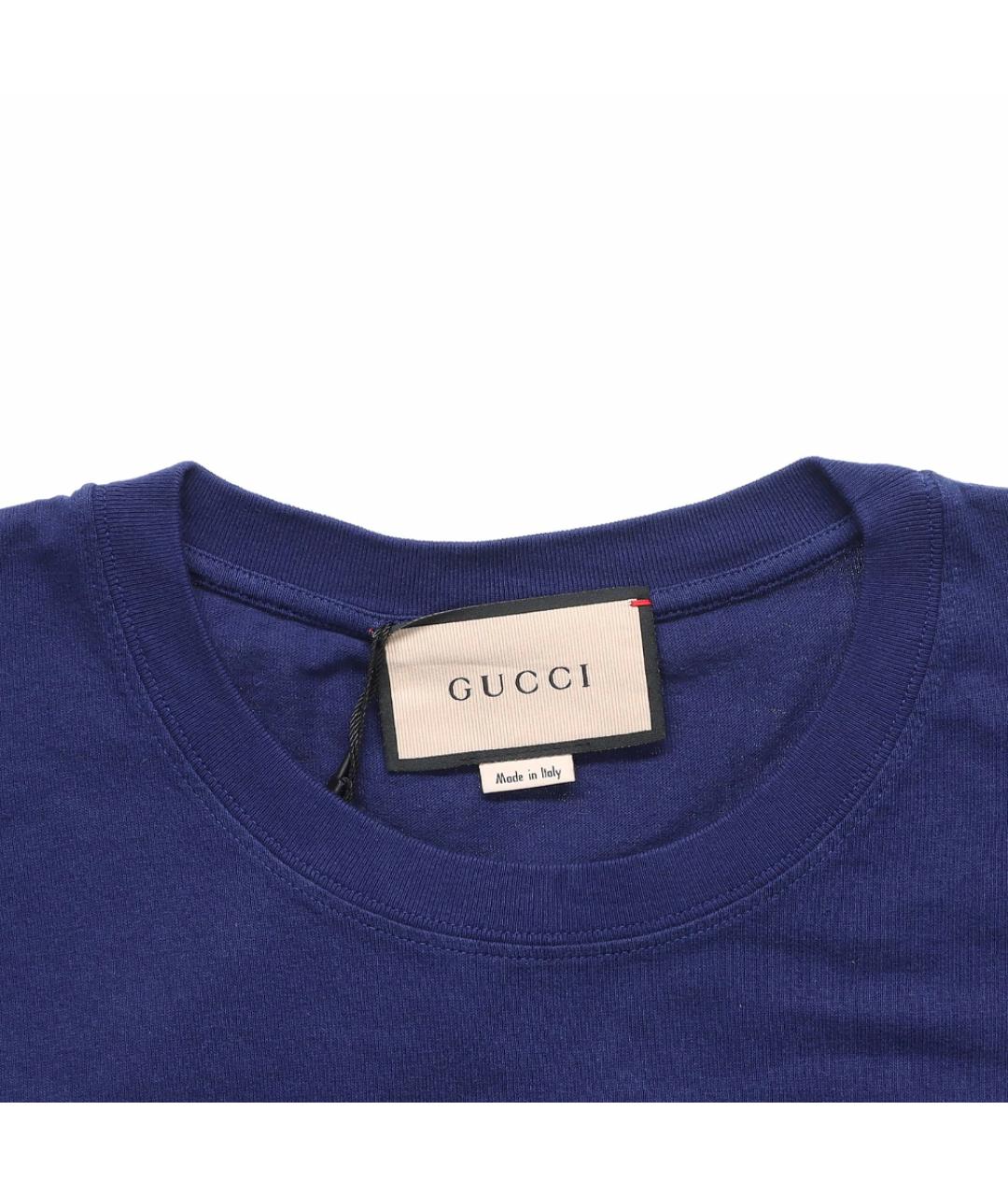 GUCCI Синяя футболка, фото 5