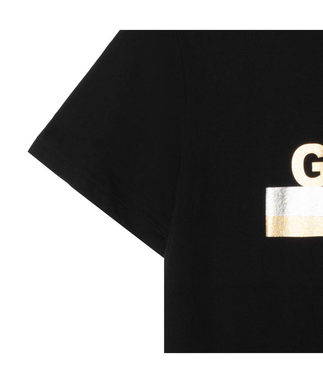 GUCCI Черная хлопковая футболка, фото 4
