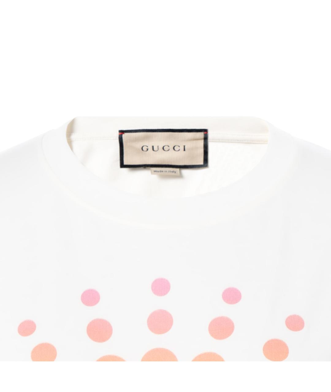 GUCCI Белая футболка, фото 5