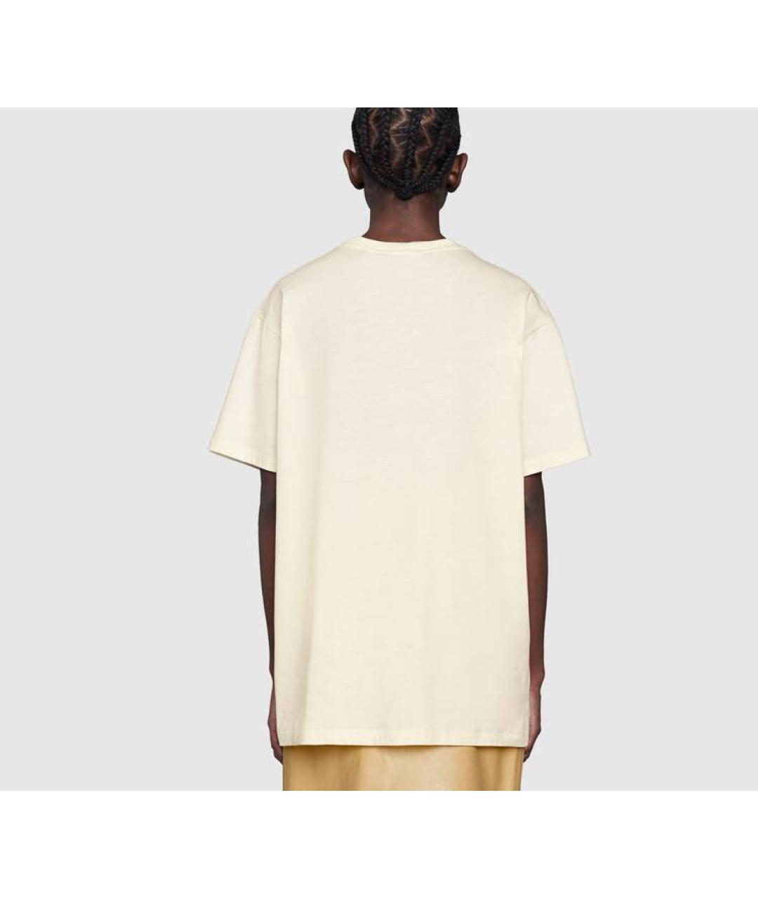 GUCCI Бежевая футболка, фото 4