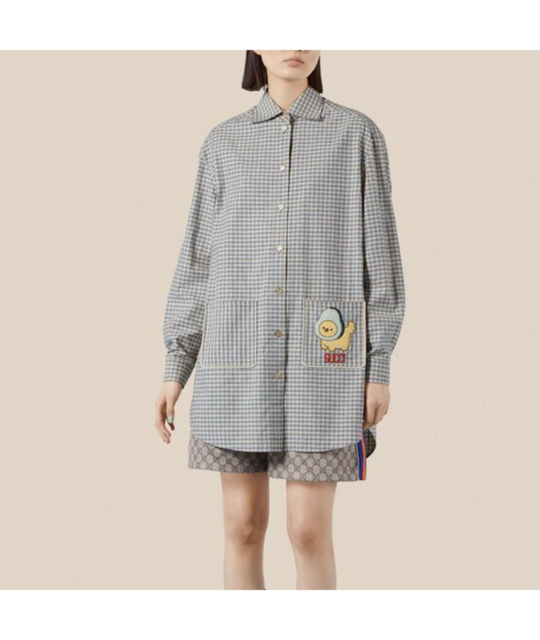 GUCCI Серая рубашка, фото 2