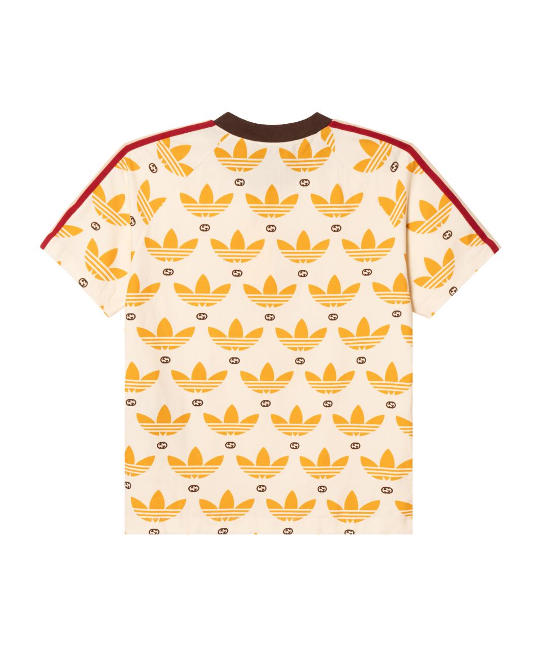GUCCI Желтая хлопковая футболка, фото 2