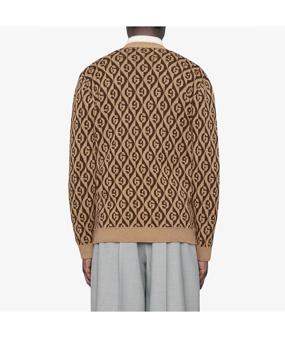 GUCCI Коричневый кардиган, фото 3