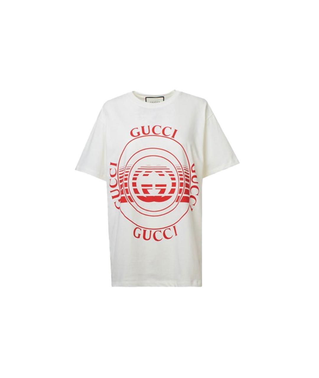 GUCCI Белая футболка, фото 6