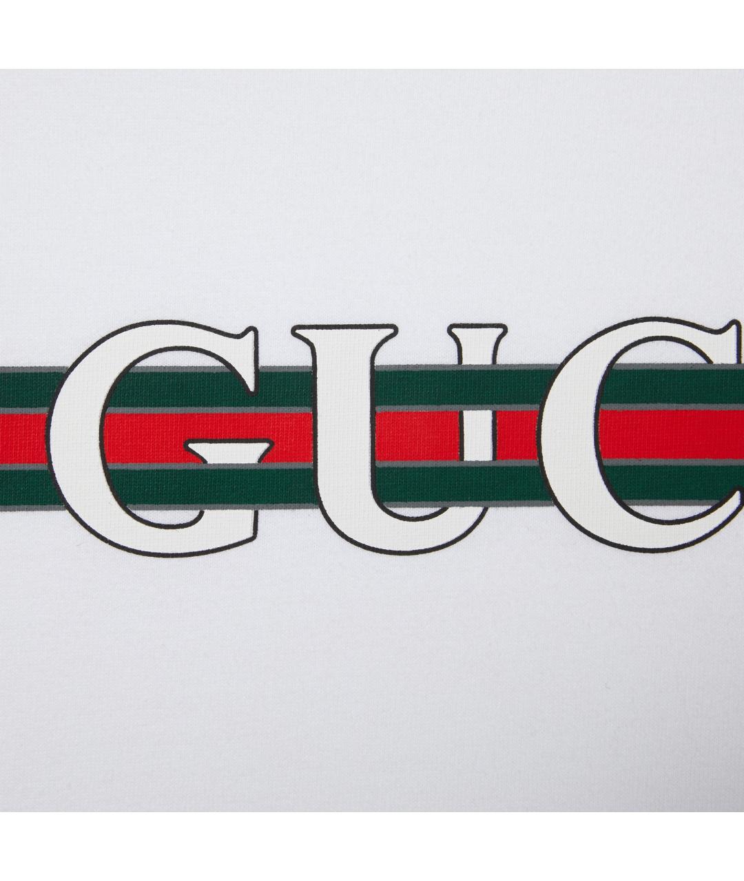 GUCCI Белая футболка, фото 3