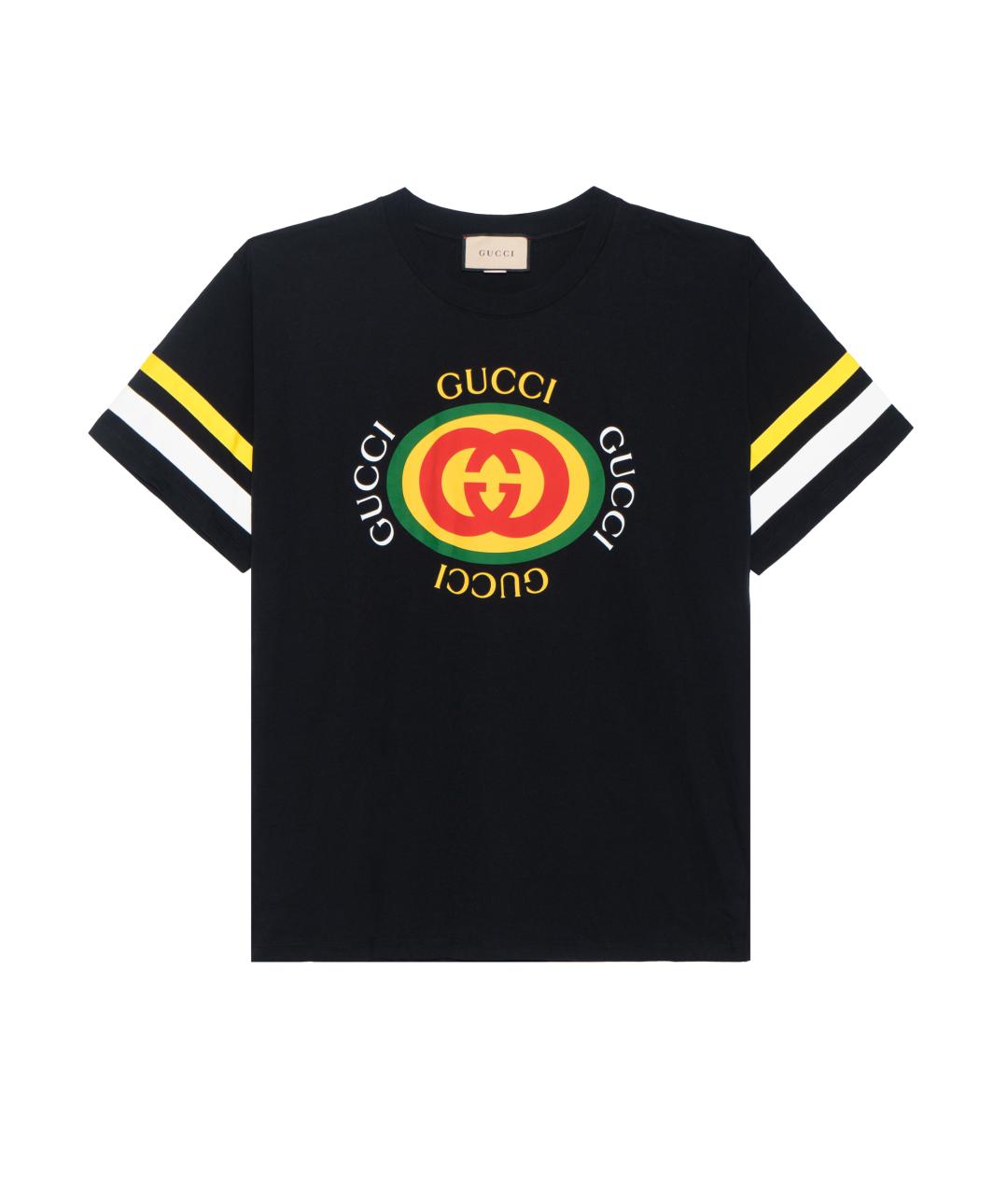 GUCCI Черная футболка, фото 1