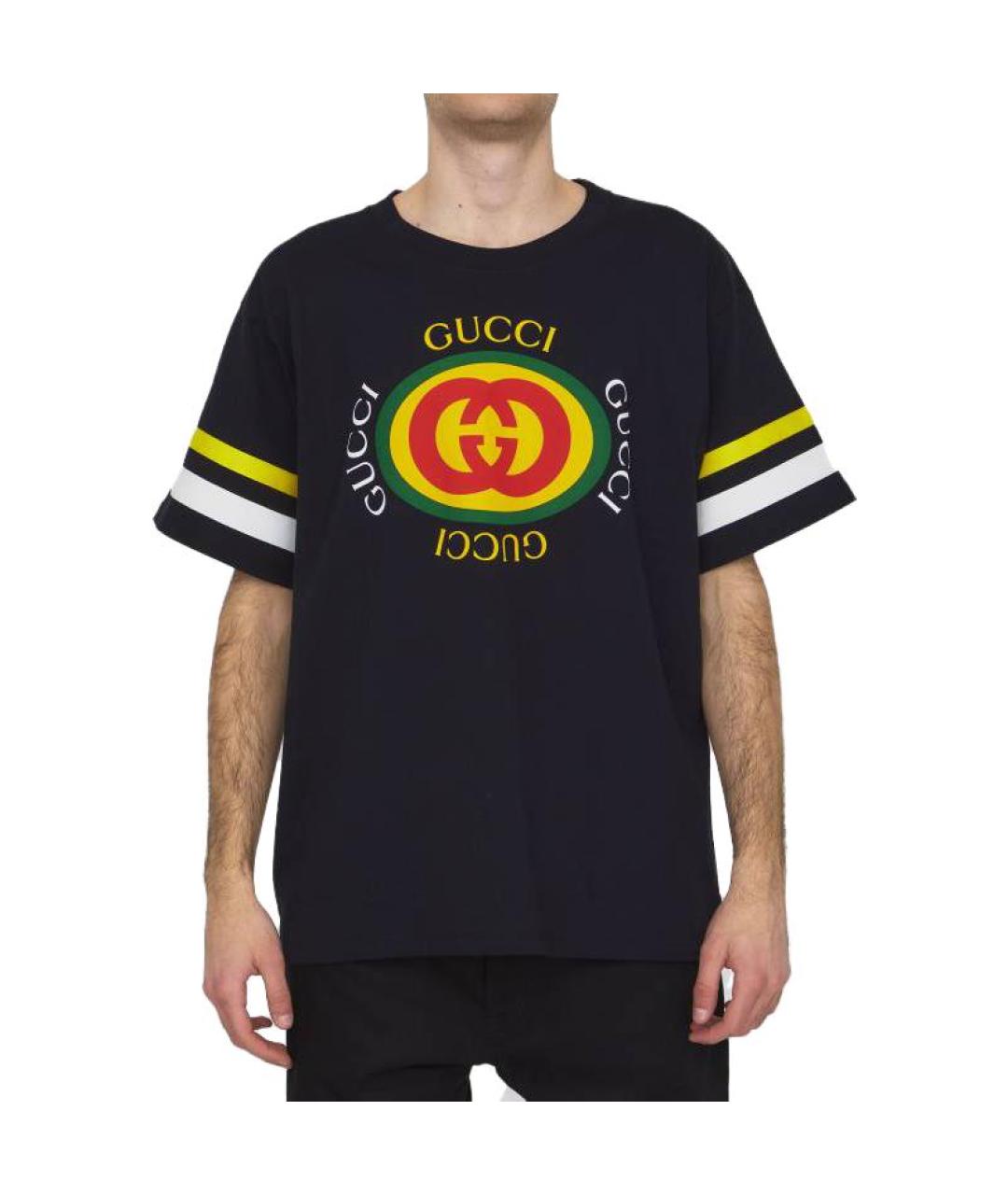 GUCCI Черная футболка, фото 3