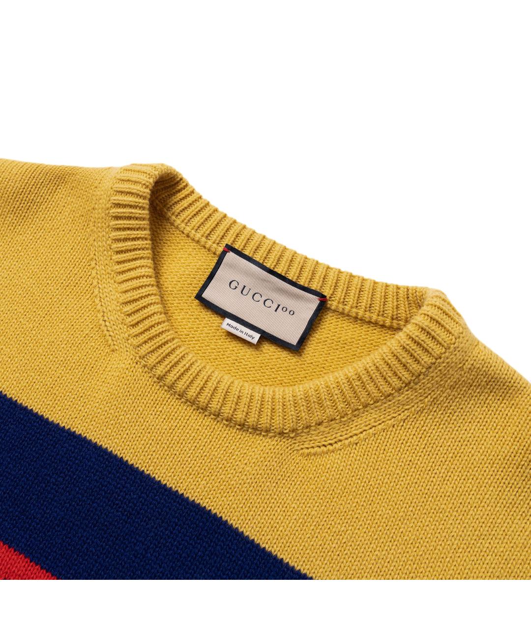 GUCCI Желтый джемпер / свитер, фото 5