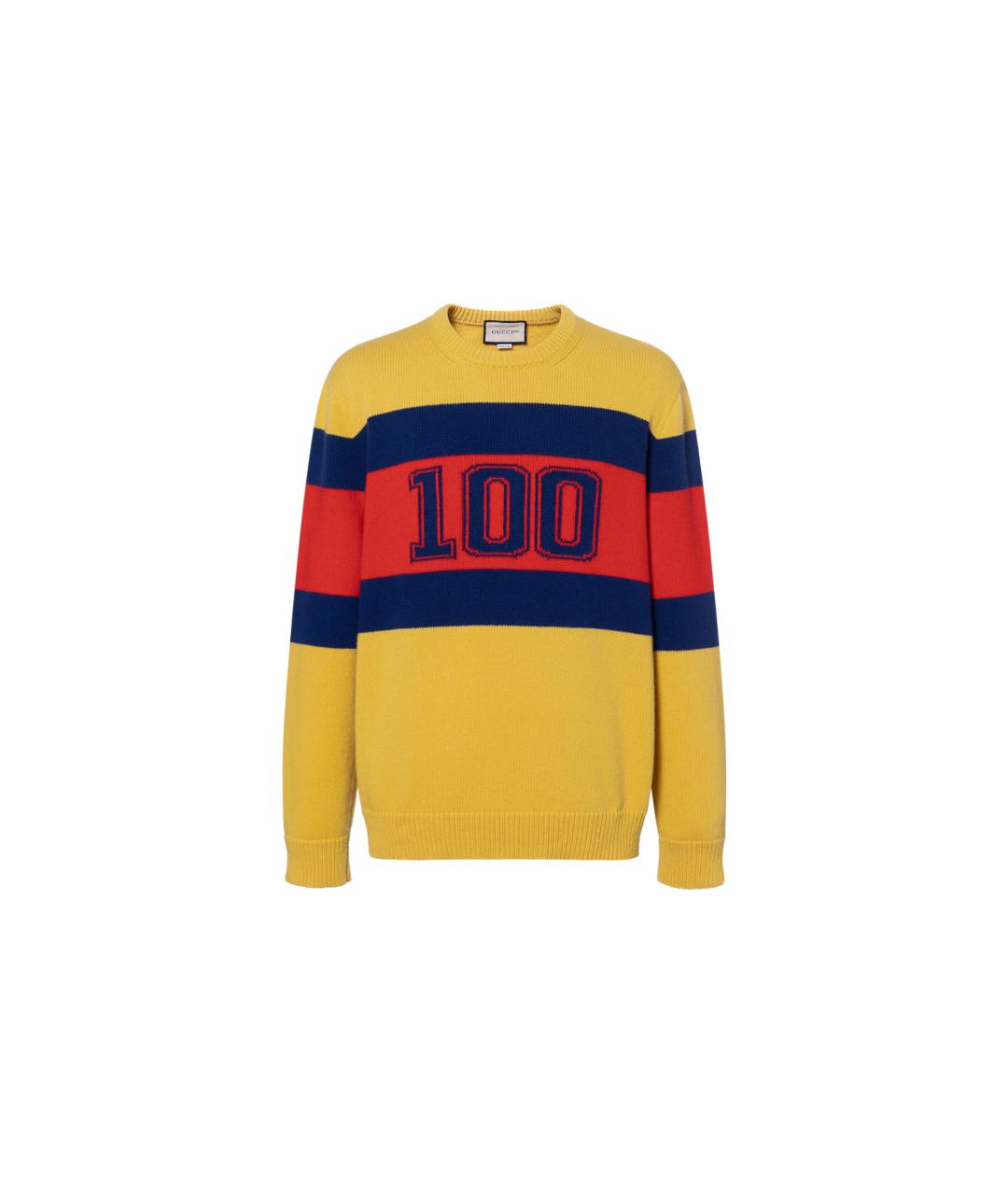GUCCI Желтый джемпер / свитер, фото 6