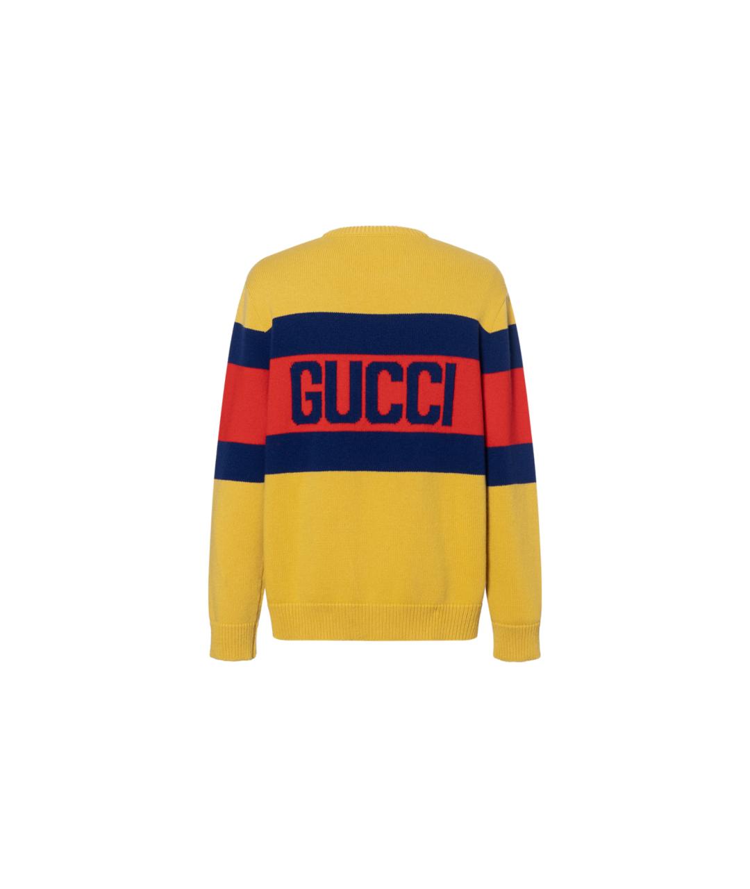 GUCCI Желтый джемпер / свитер, фото 2