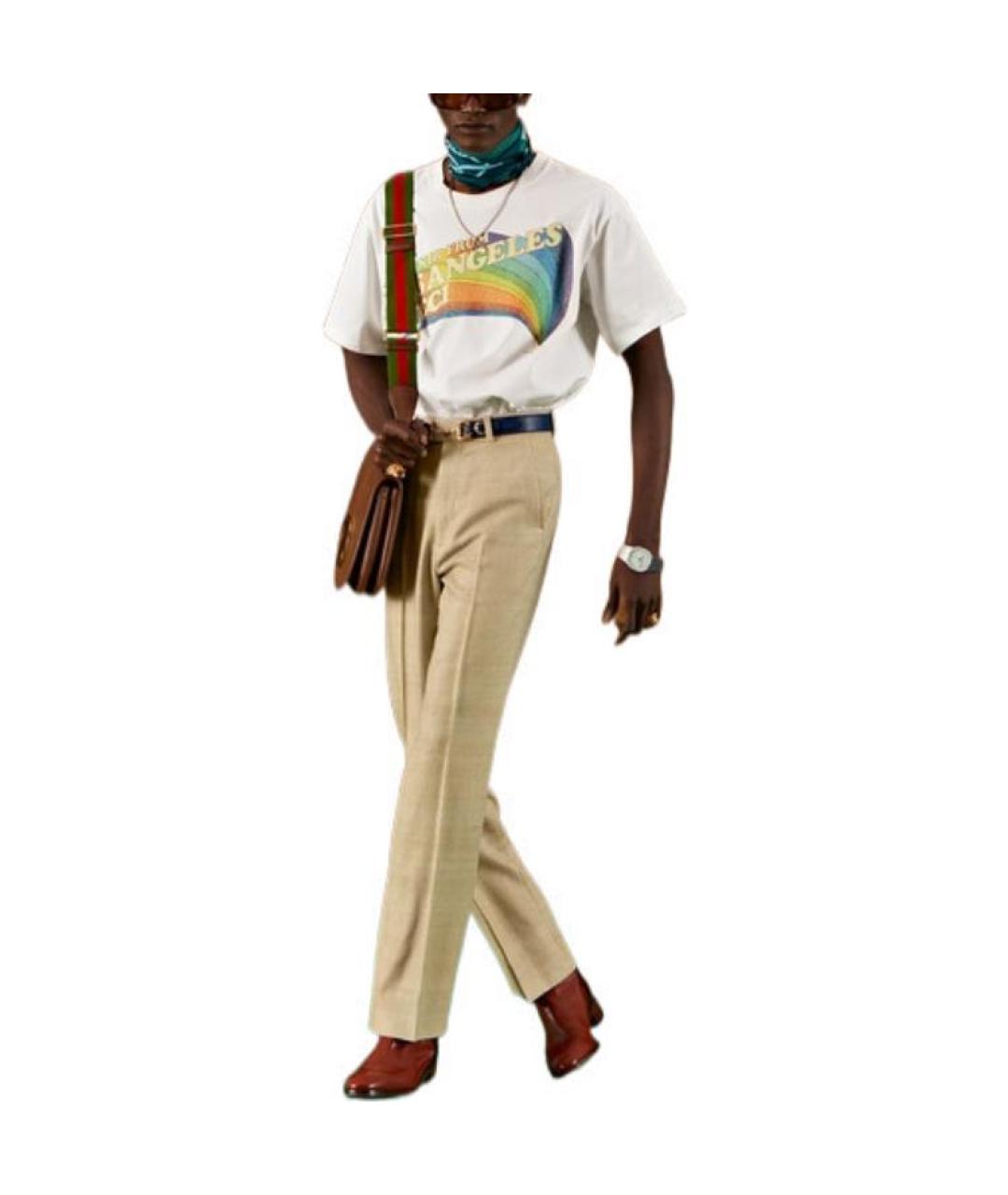 GUCCI Белая футболка, фото 4