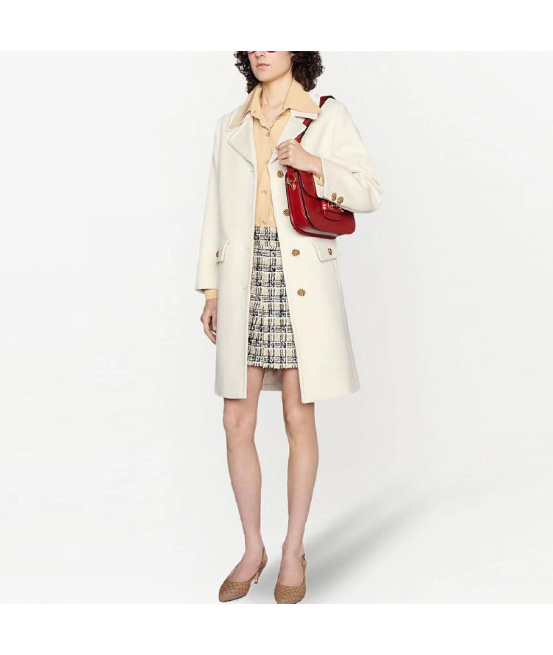 GUCCI Белое пальто, фото 2