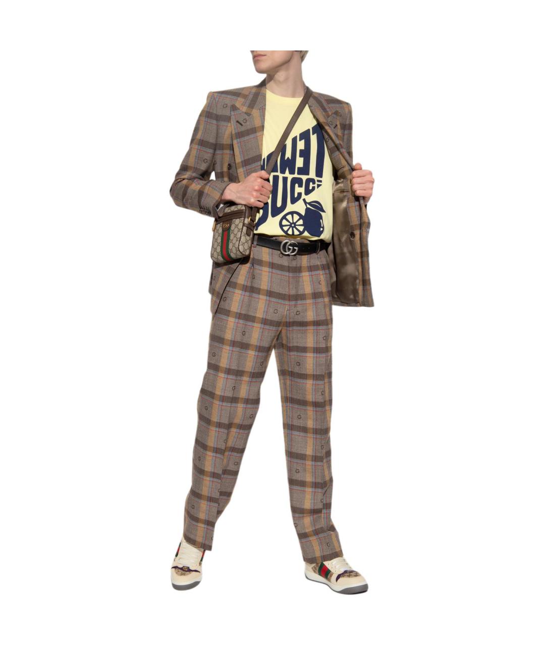 GUCCI Желтая футболка, фото 4