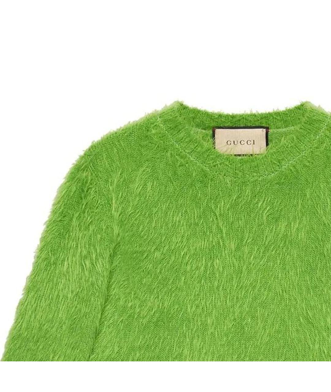 GUCCI Зеленый джемпер / свитер, фото 4