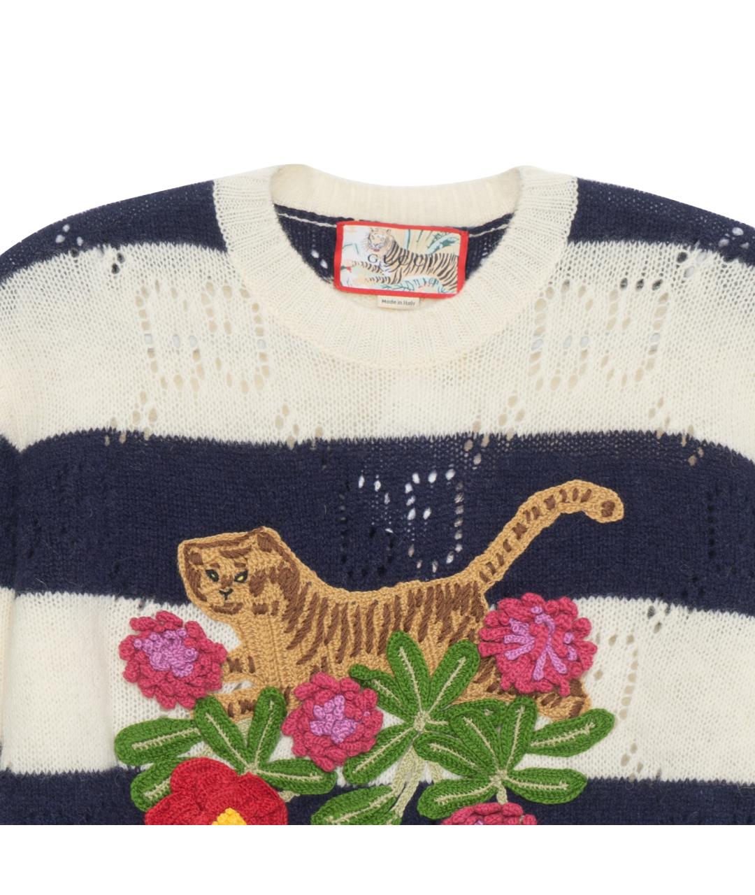 GUCCI Синий джемпер / свитер, фото 3