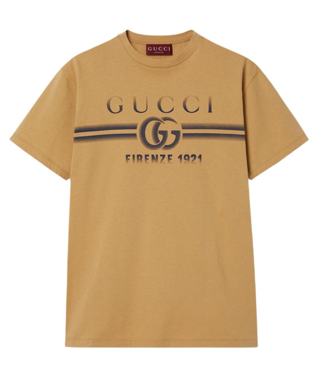 GUCCI Коричневая футболка, фото 1