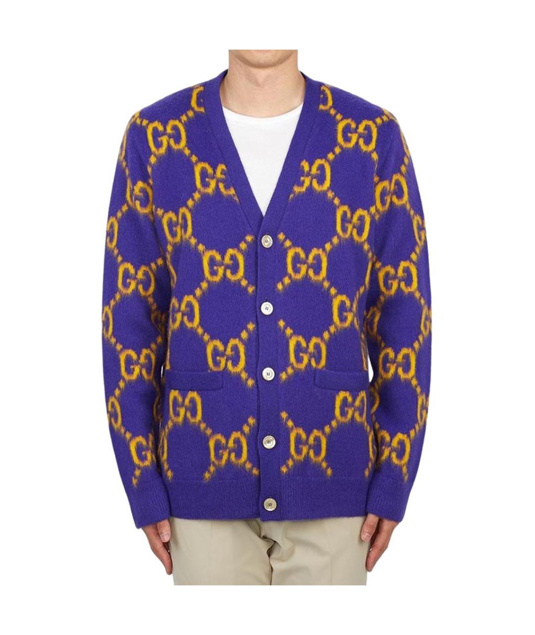 GUCCI Фиолетовый кардиган, фото 3