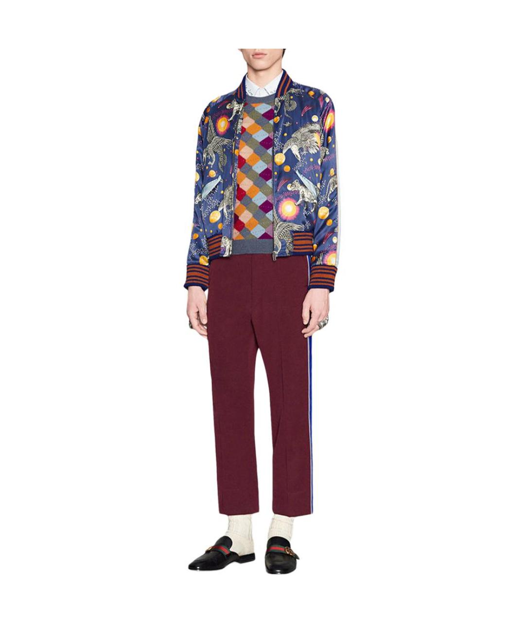 GUCCI Мульти шелковая куртка, фото 3