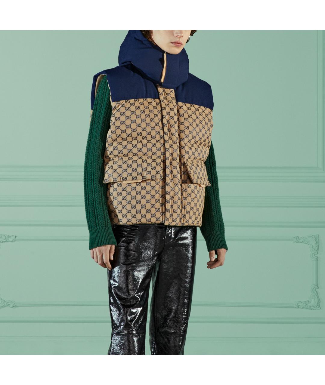 GUCCI Хаки жилет, фото 3