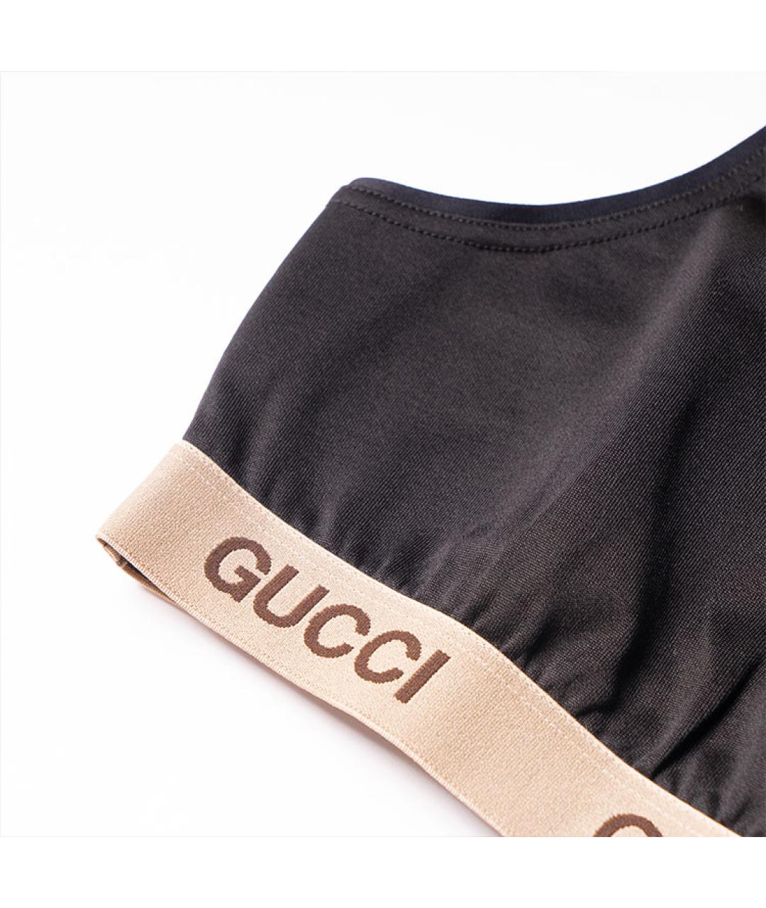 GUCCI Черная майка, фото 3