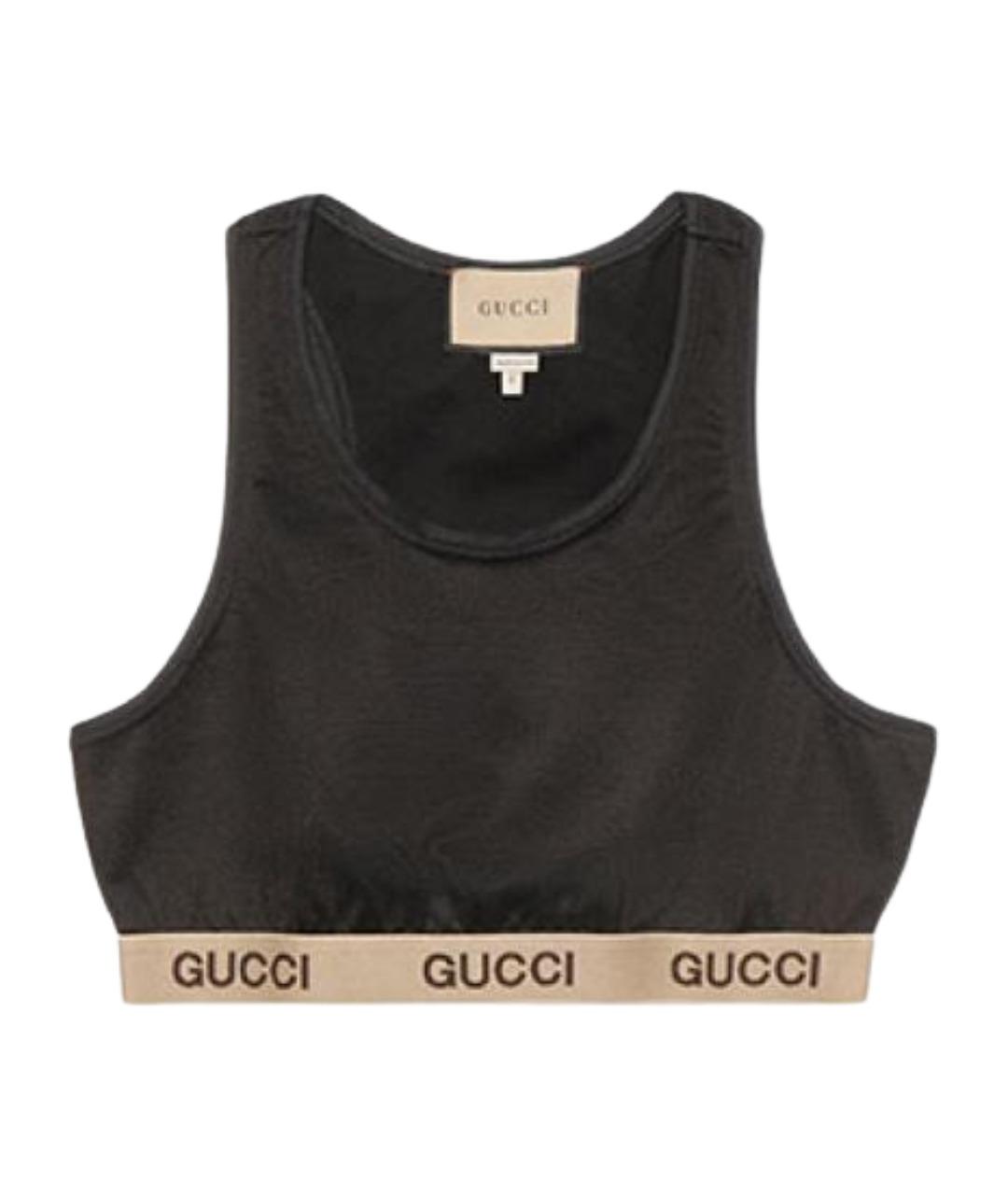 GUCCI Черная майка, фото 1