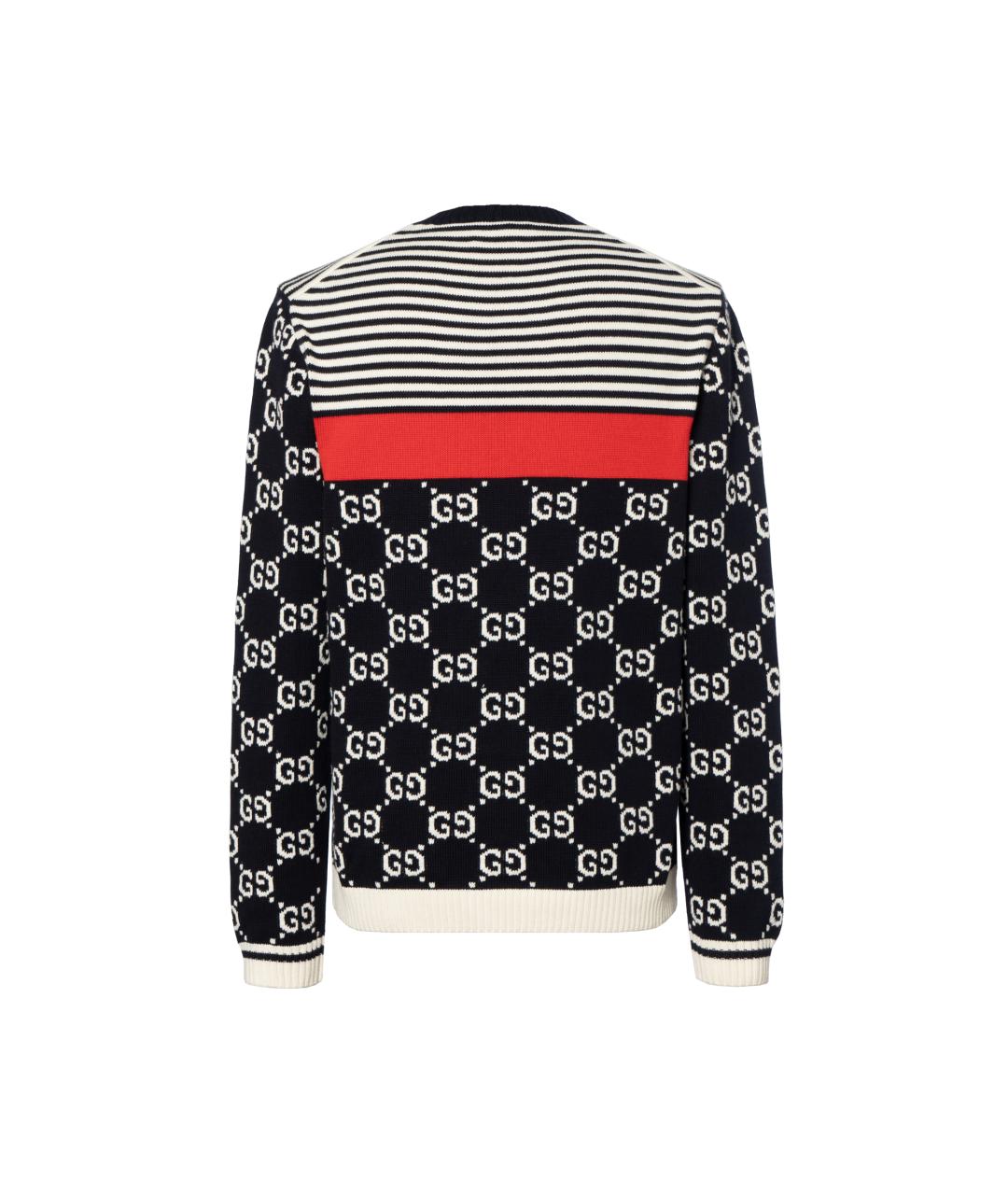 GUCCI Темно-синий джемпер / свитер, фото 2