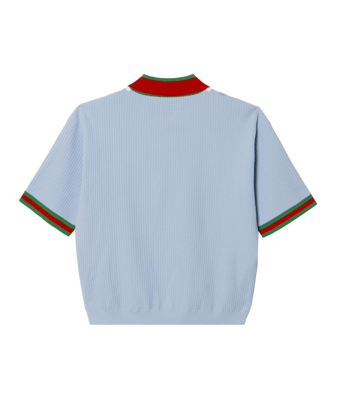 GUCCI Голубой вискозный джемпер / свитер, фото 2