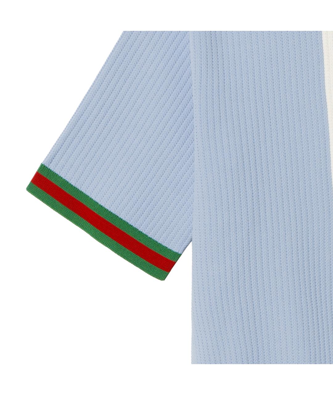 GUCCI Голубой вискозный джемпер / свитер, фото 5