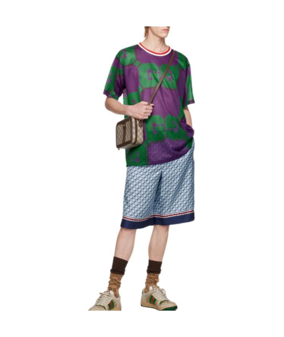 GUCCI Фиолетовая футболка, фото 5