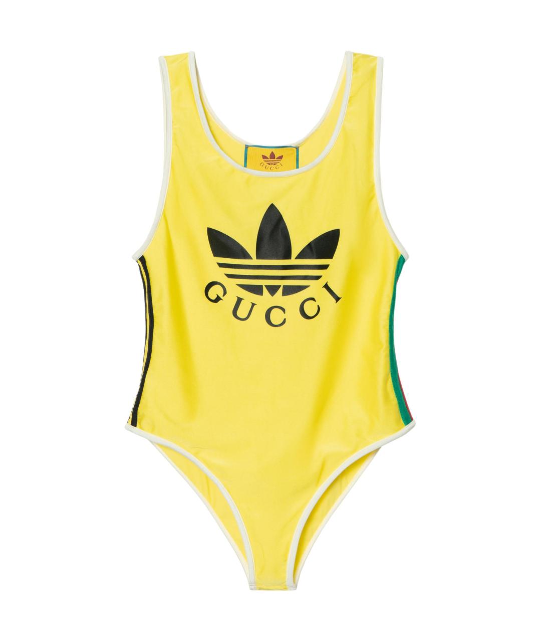 GUCCI Желтый купальник, фото 1