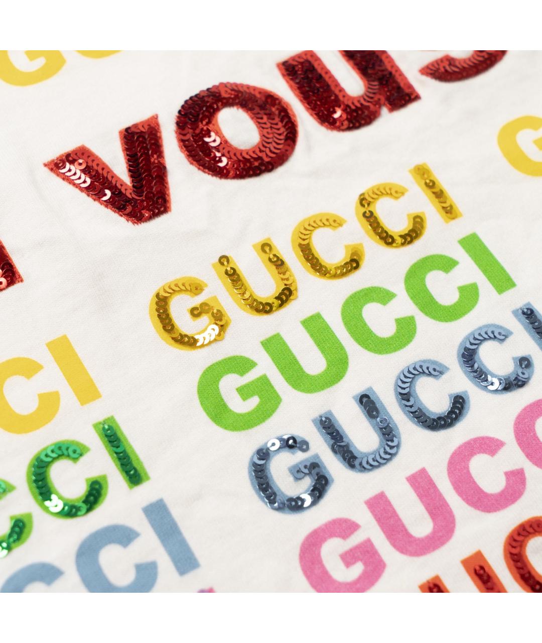 GUCCI Бежевая футболка, фото 4