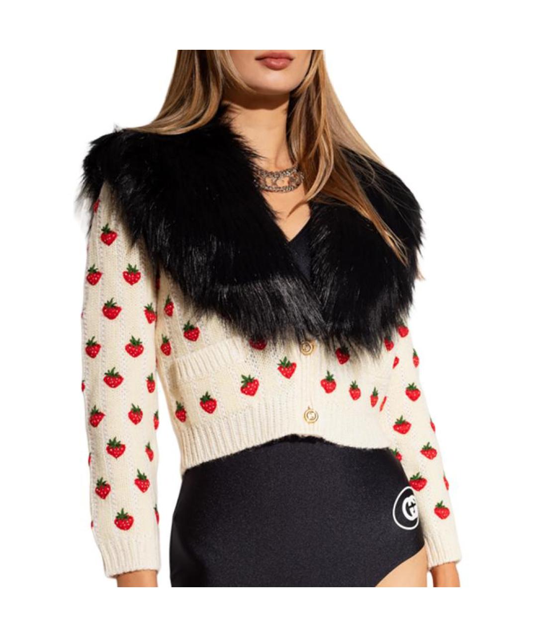 GUCCI Белый джемпер / свитер, фото 3