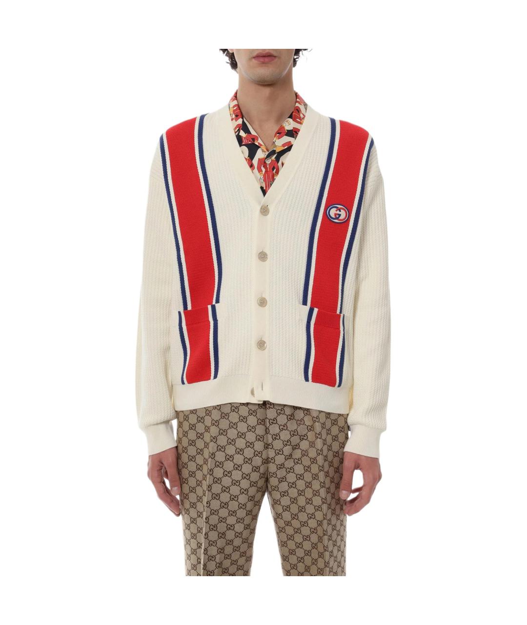 GUCCI Бежевый кардиган, фото 4
