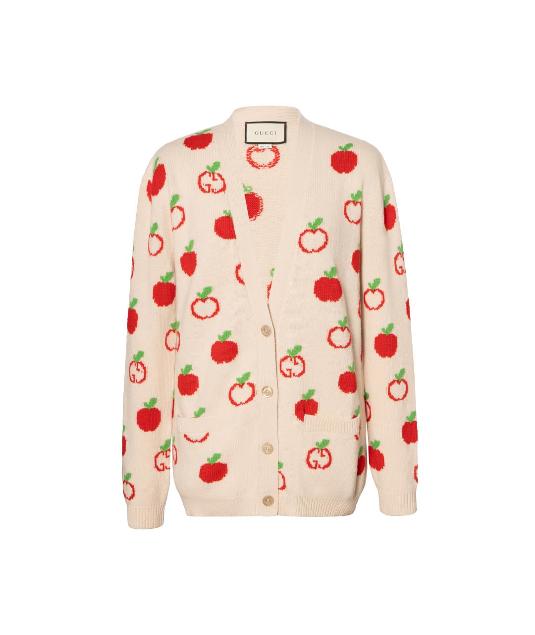GUCCI Белый кардиган, фото 1