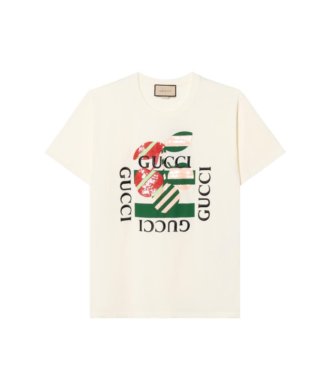 GUCCI Бежевая футболка, фото 1