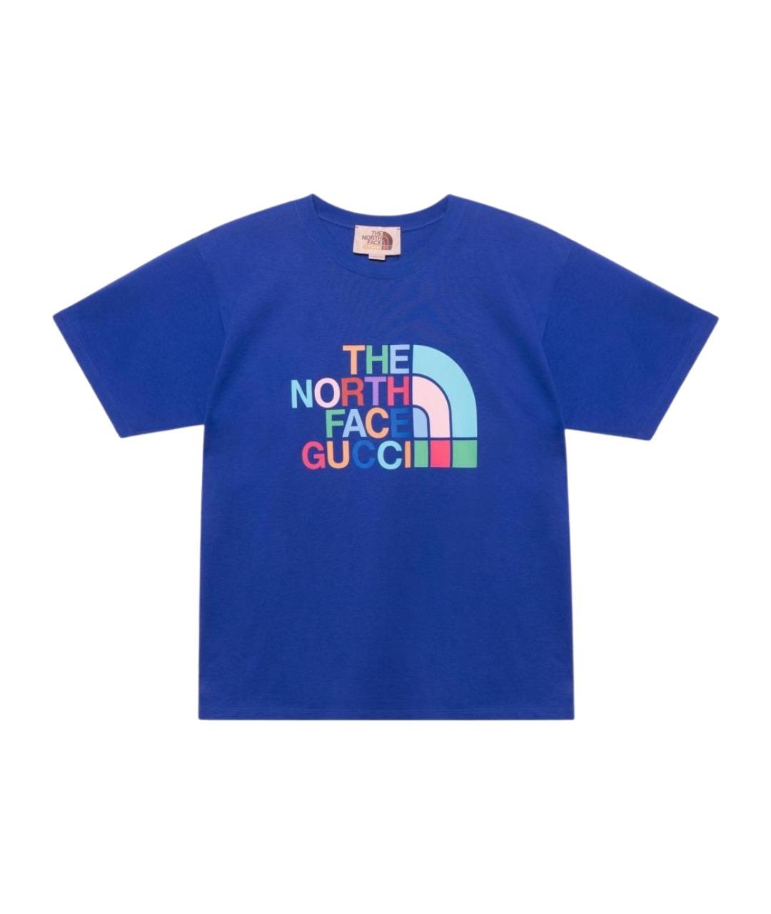 GUCCI Синяя футболка, фото 1