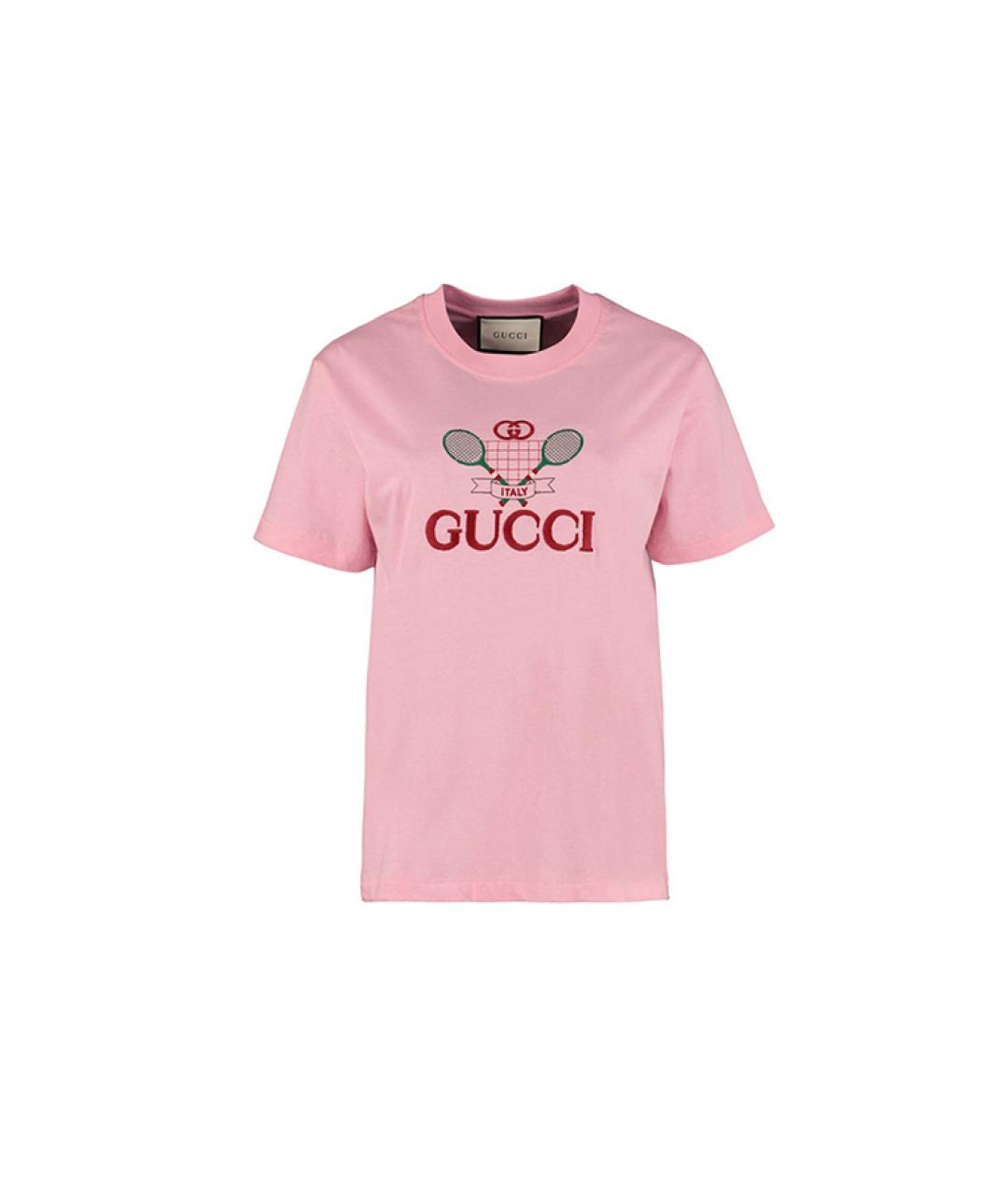 GUCCI Розовая футболка, фото 6