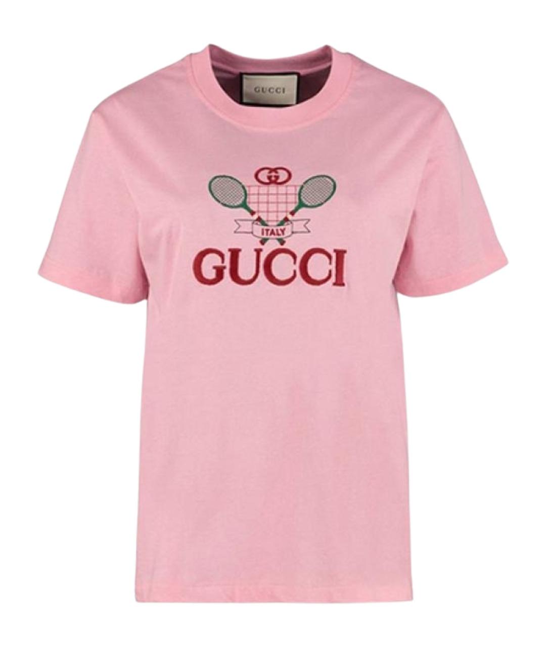 GUCCI Розовая футболка, фото 1
