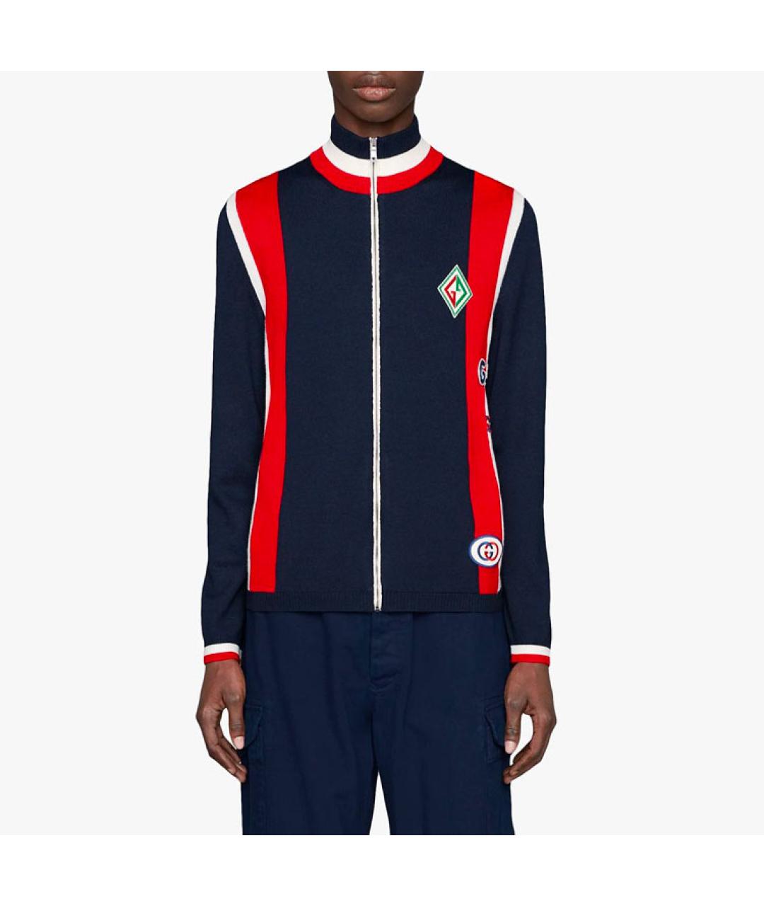 GUCCI Синяя шерстяная куртка, фото 2