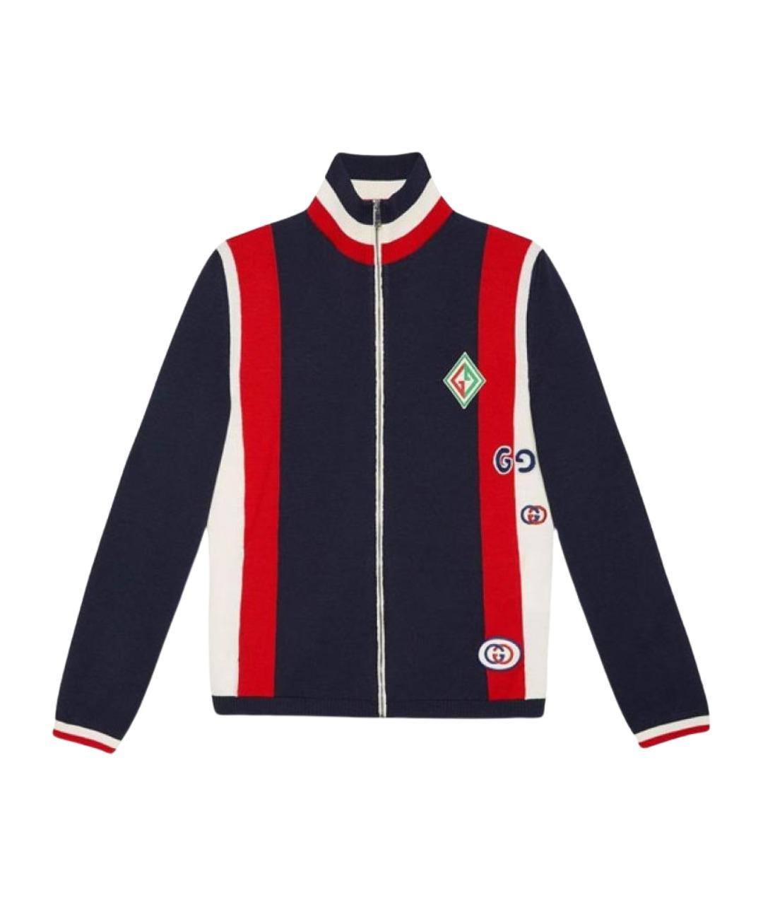 GUCCI Синяя шерстяная куртка, фото 1